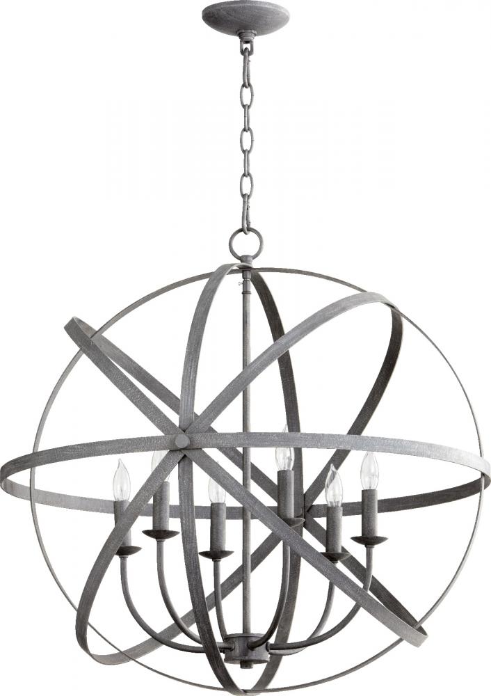 Celeste 6 Light Zinc  Transitional Chandelier