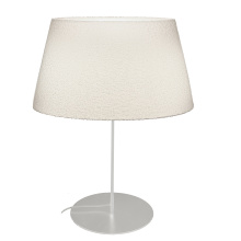 Dainolite DAL-281T-MW - 1 Light Incandescent Matte White Table Lamp with Boucle Fabric Shade