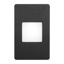 Dainolite DLEDW-245-BK - 120VAC input, L125mmxW78mmxH37mm, 2700K, 3.3W IP65, Black Wall LED Light with White Lens.