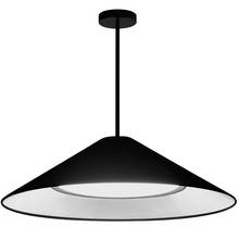 Dainolite PAD-2630P-MB-797 - 30W Pendant, Matte Black w/ Fabric Shade