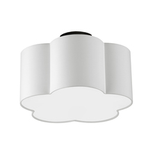 Dainolite PLX-152FH-MB-WH - 3LT Incandescent Flush Mount, MB w/ White Shade