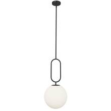 Dainolite SIM-121P-MB - 1LT Incandescent Pendant, MB w/Opal Glass