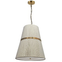 Dainolite SYV-183P-AGB-NAT - 3LT Pendant, AGB w/ Natural WH String Shade