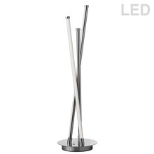 Dainolite CER-3LEDT-PC - 13W Table Lamp, Polished Chrome Finish