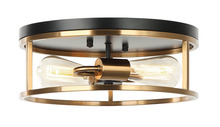 Matteo Lighting M15502BKAG - Clarke Flush Mounts