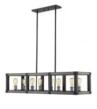 Z-Lite 472-8L-ABB - 8 Light Linear Chandelier