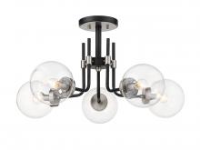 Z-Lite 477-5SF-MB-BN - 5 Light Semi Flush Mount