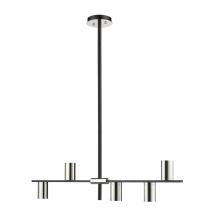 Z-Lite 814-5L-MB-PN - 5 Light Linear Chandelier