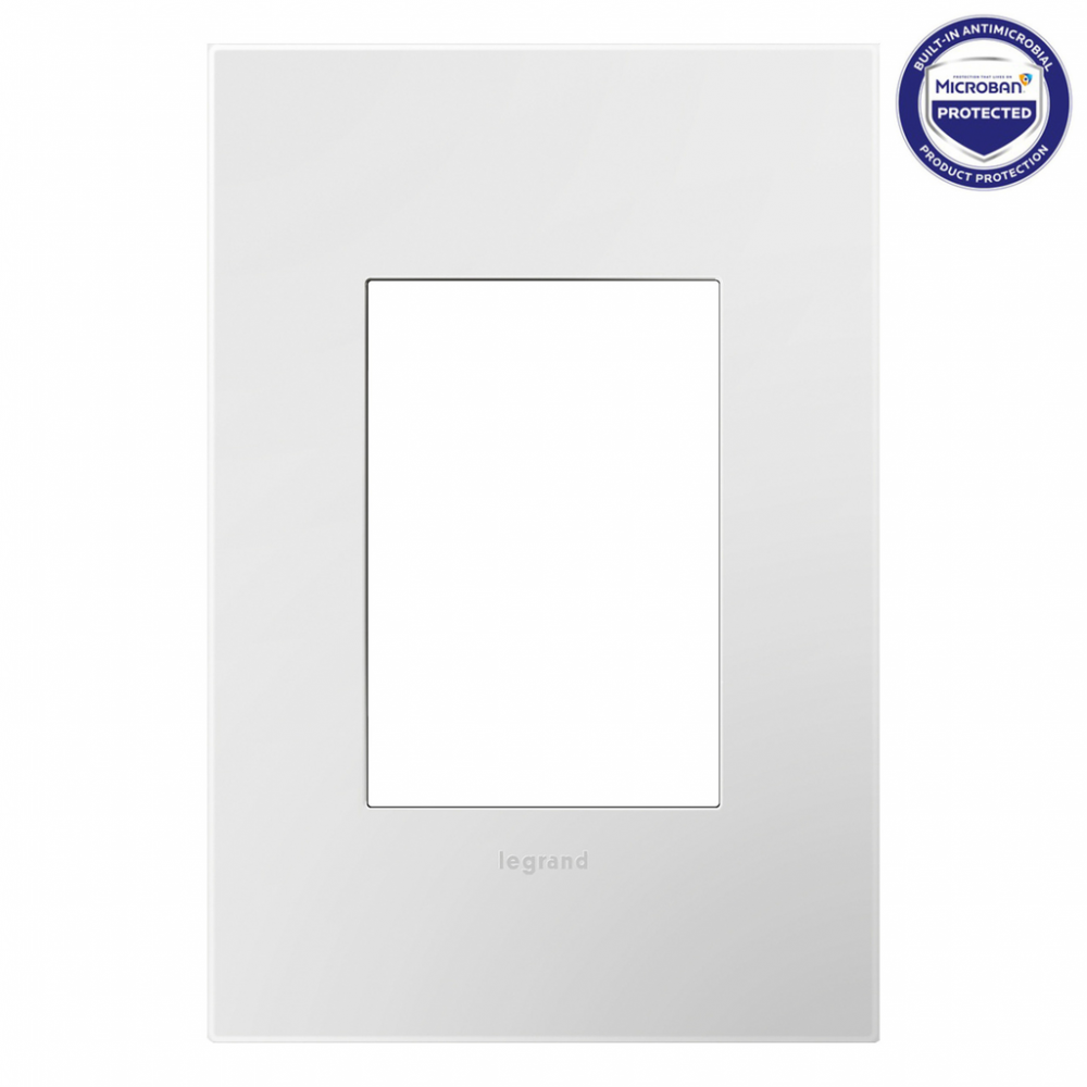 Gloss White, 1-Gang + Wall Plate