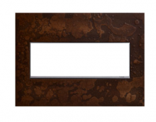 Legrand Canada AWM3GHFBR1 - adorne? 3-Gang Screwless Wall Plate in Hubbardton Forge? Bronze