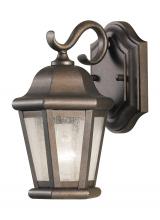 Generation Lighting OL5900CB - Martinsville traditional 1-light outdoor exterior small wall lantern sconce in corinthian bronze fin