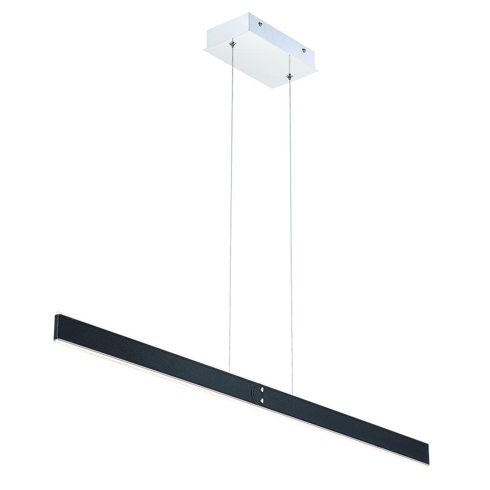 VERDURA,1LT RECT PENDANT,BLK