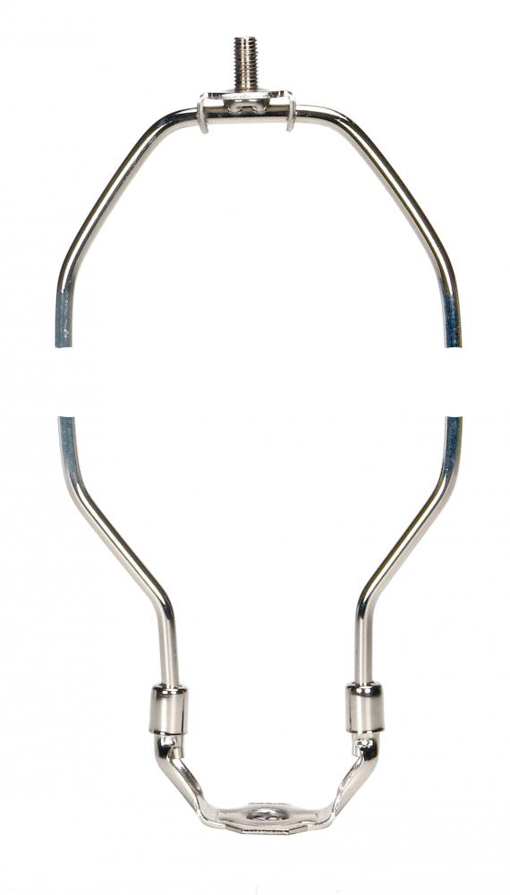 Heavy Duty Harp; Polished Nickel Finish; 8-1/2" Height; 1/8 IP Saddle; 1/4-27 Thread; 125 Carton