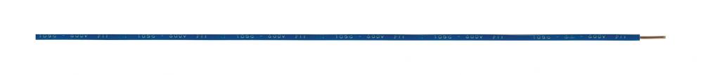 Lighting Bulk Wire; 18/1 Solid 105C AWM TFN-PVC; Nylon; 500 Foot/Spool; Blue