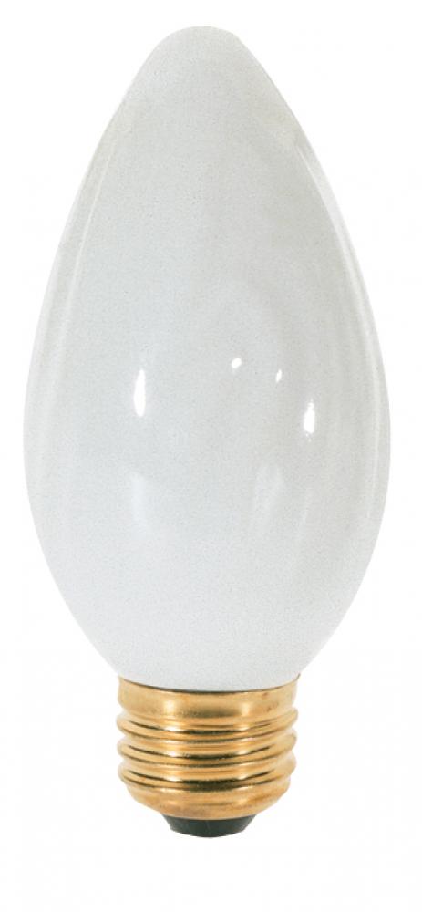 40 Watt F15 Incandescent; White; 1500 Average rated hours; 320 Lumens; Medium base; 120 Volt; 2-Card