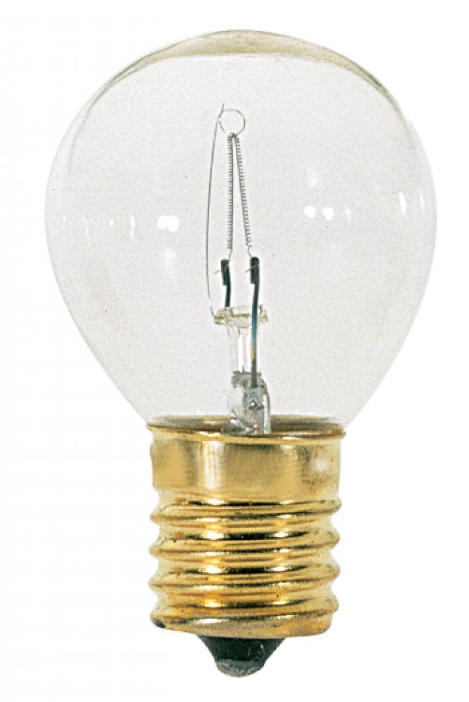 10 Watt S11 Incandescent; Clear; 1500 Average rated hours; 80 Lumens; Intermediate base; 120 Volt