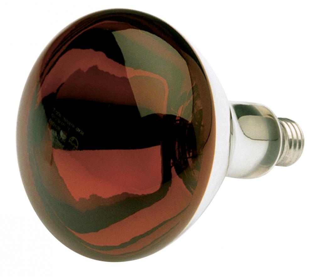 250 Watt R40 Incandescent; Red Heat; 6000 Average rated hours; Medium base; 120 Volt; Shatter Proof