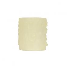 Satco Products Inc. 80/2081 - Bee's Drip (Bee's Wax) Edison Base; Ivory Finish; 1-1/4" Inside Diameter; 1-9/16"