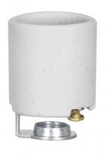 Satco Products Inc. 80/2089 - Porcelain Socket With 1/4 IPS Hickey; Aluminum Screw Shell; Unglazed; 660W; 250V