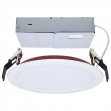 Satco Products Inc. S11869R1 - 13 Watt LED; Fire Rated 6 Inch; Direct Wire Slim Fit Flat Face Downlight; Round Shape; White Finish