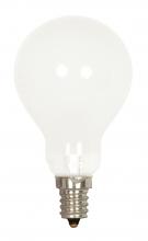 Satco Products Inc. S4163 - 60 Watt A15 Incandescent; Frost; 1000 Average rated hours; 700 Lumens; Candelabra base; 130 Volt