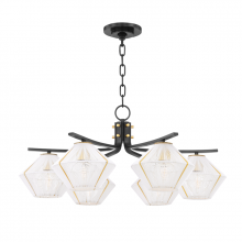 Hudson Valley 3331-AOB - 6 LIGHT CHANDELIER