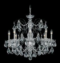 Schonbek 1870 1707-51 - Century 8 Light 120V Chandelier in Black  with Heritage Handcut Crystal