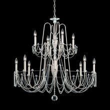 Schonbek 1870 AR1012N-59O - Esmery 12 Light 120V Chandelier in Ferro Black with Clear Optic Crystal