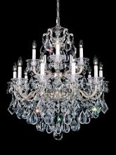 Schonbek 1870 5075-83S - La Scala 15 Light 120V Chandelier in Florentine Bronze with Clear Crystals from Swarovski