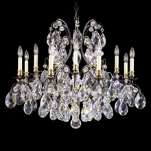 Schonbek 1870 3790-76S - Renaissance 13 Light 120V Chandelier in Heirloom Bronze with Clear Crystals from Swarovski