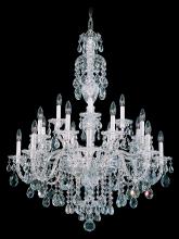 Schonbek 1870 2998-40S - Sterling 20 Light 110V Chandelier in Silver with Clear Crystals From Swarovski®