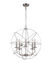 Canarm ICH282B05BN25 - Sumerside, ICH282B05BN25, 5 Lt Chain Chandelier, 60W Type C, 25" x 26.5"