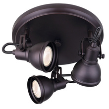 Canarm ICW622A03ORB10 - POLO, 3 Lt Ceiling/Wall, 50W GU10, 10 1/2" (W) x 7" (H)