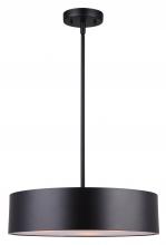 Canarm IPL318A03BK16 - Dexter 3 Light Pendant, Black Finish