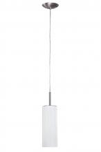 Canarm IPL305A01BPT - Helena, 1 Lt Pendant, White Line Glass, 100W Type A, 4 3/4" W x 63" H