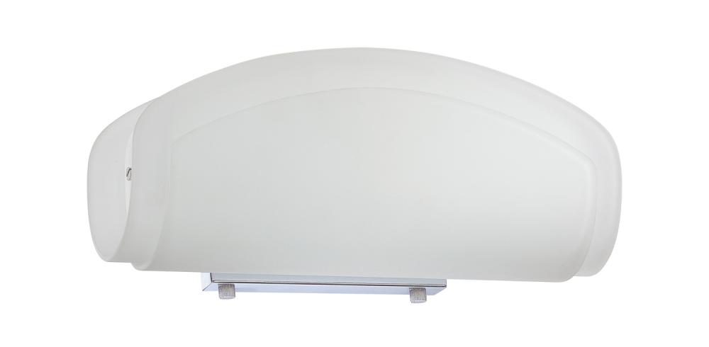 MISSY series 2-Light Curved Frost Glass Bath Light