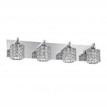 Kendal VF7200-4L-CH - 4 LIGHT VANITY - SQUARE SHADES