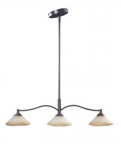 Kendal HPF8003-ORB - Three Light Oil Rubbed Bronze Island Light