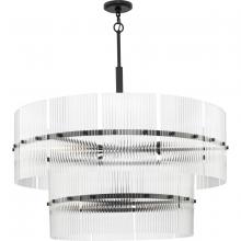 Progress P400390-31M - Seville Collection Nine-Light Matte Black Contemporary Chandelier