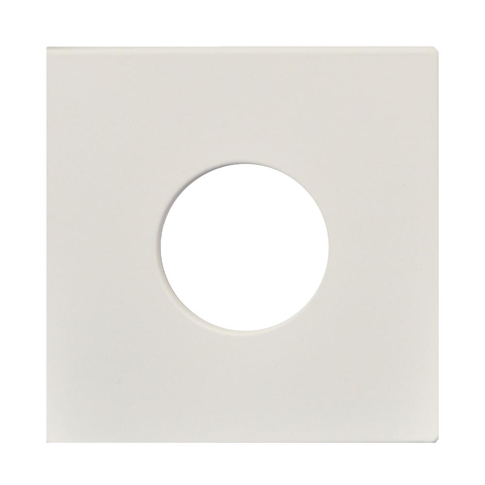 LED Gimbal Downlight Trim 4IN White Flat Square STANDARD