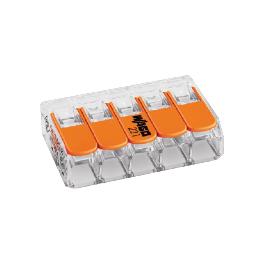 Five way connector (Wago) 4 Per Pack STANDARD