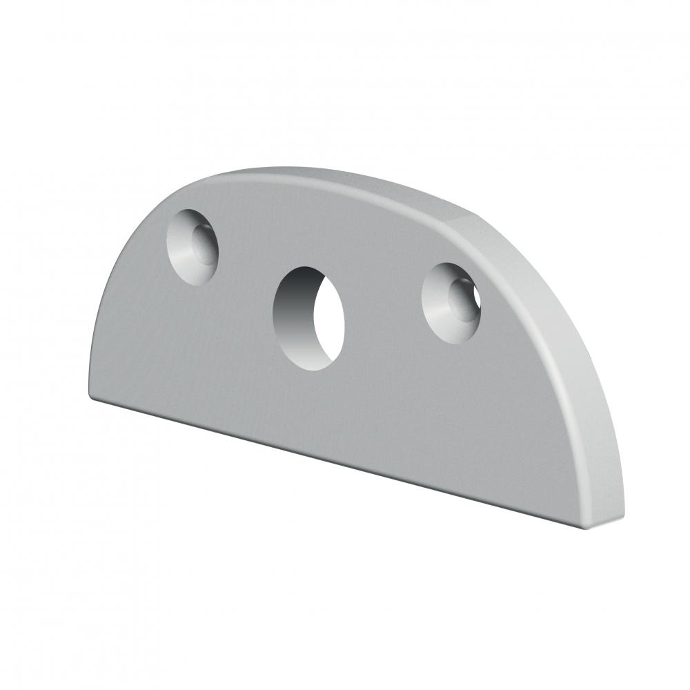 End cap With Hole for Extrusion Series 300 10 PER PACK STANDARD