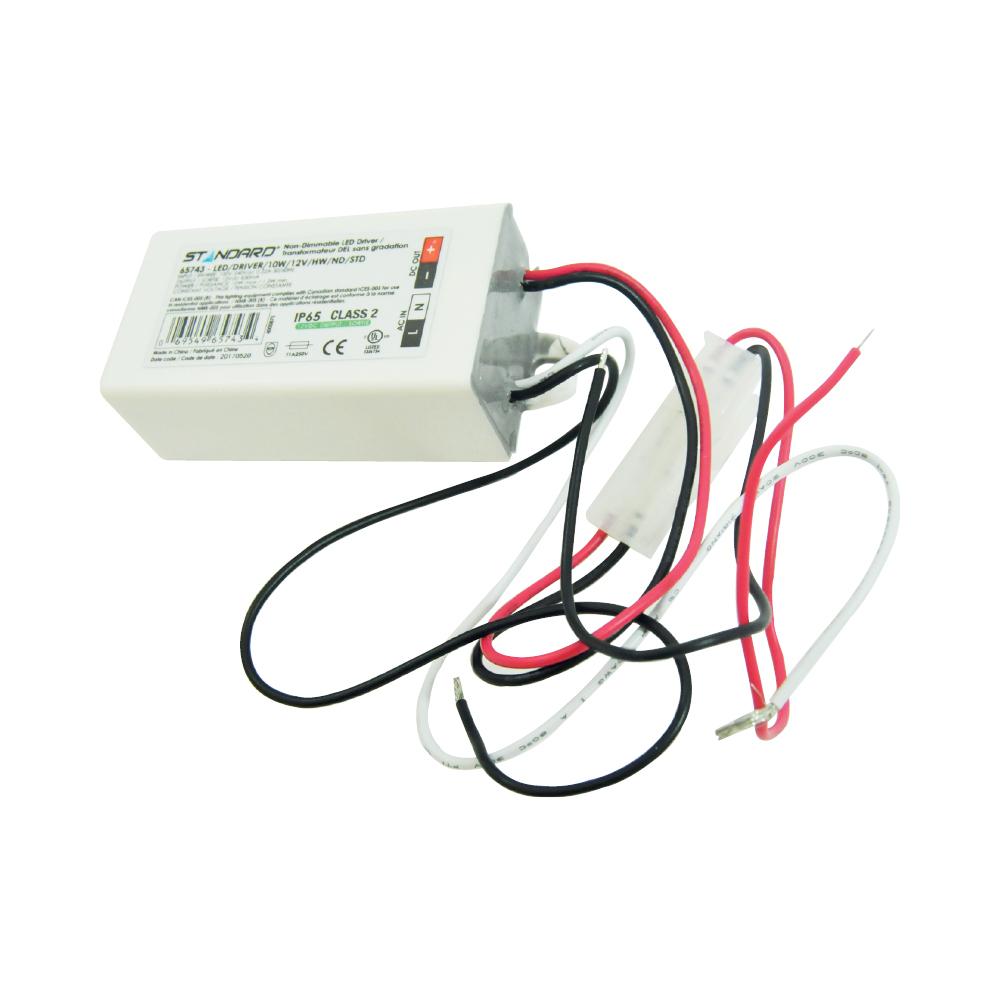 12V Hardwire Driver 10W Non-Dim White IP65 STANDARD