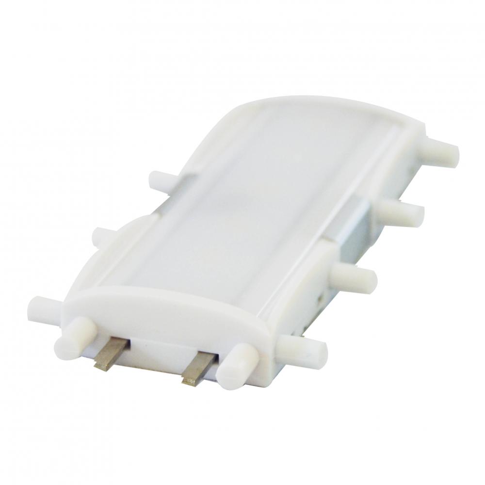 LED Undercabinet Slim Line Bar Accessory Lighted Connectors 1W 24V 30K Dim 3.7IN 120° Frosted