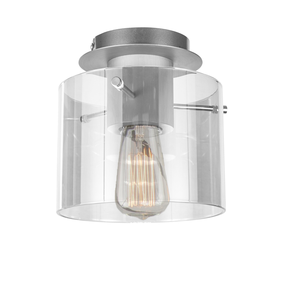 Henley 1 Light Flush Mount (Brushed Aluminum)