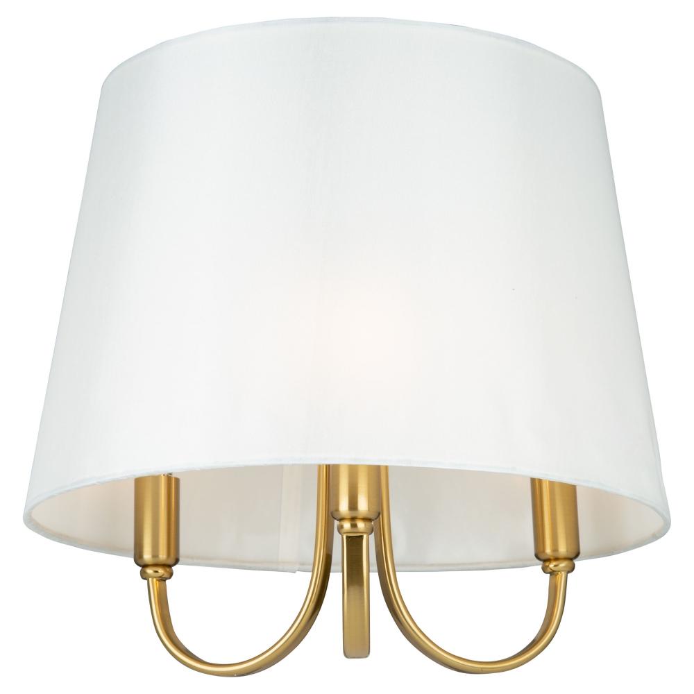 Rhythm 3 Light Semi-Flush Mount Brushed Gold