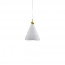 Kuzco Lighting Inc 492710-WH/GD - Dorothy 10-in White With Gold Detail 1 Light Pendant