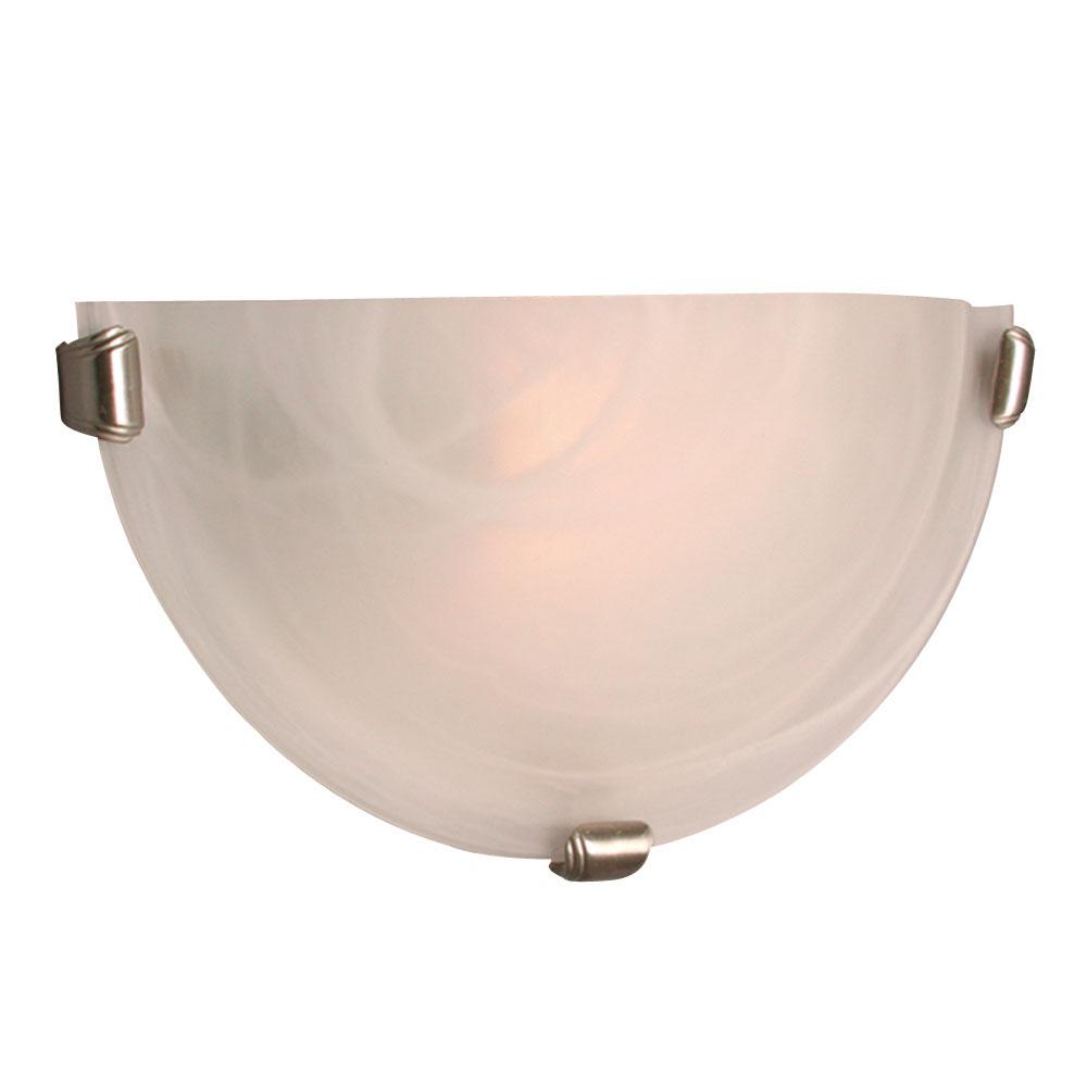 Wall Sconce - in Pewter finish with Marbled Glass