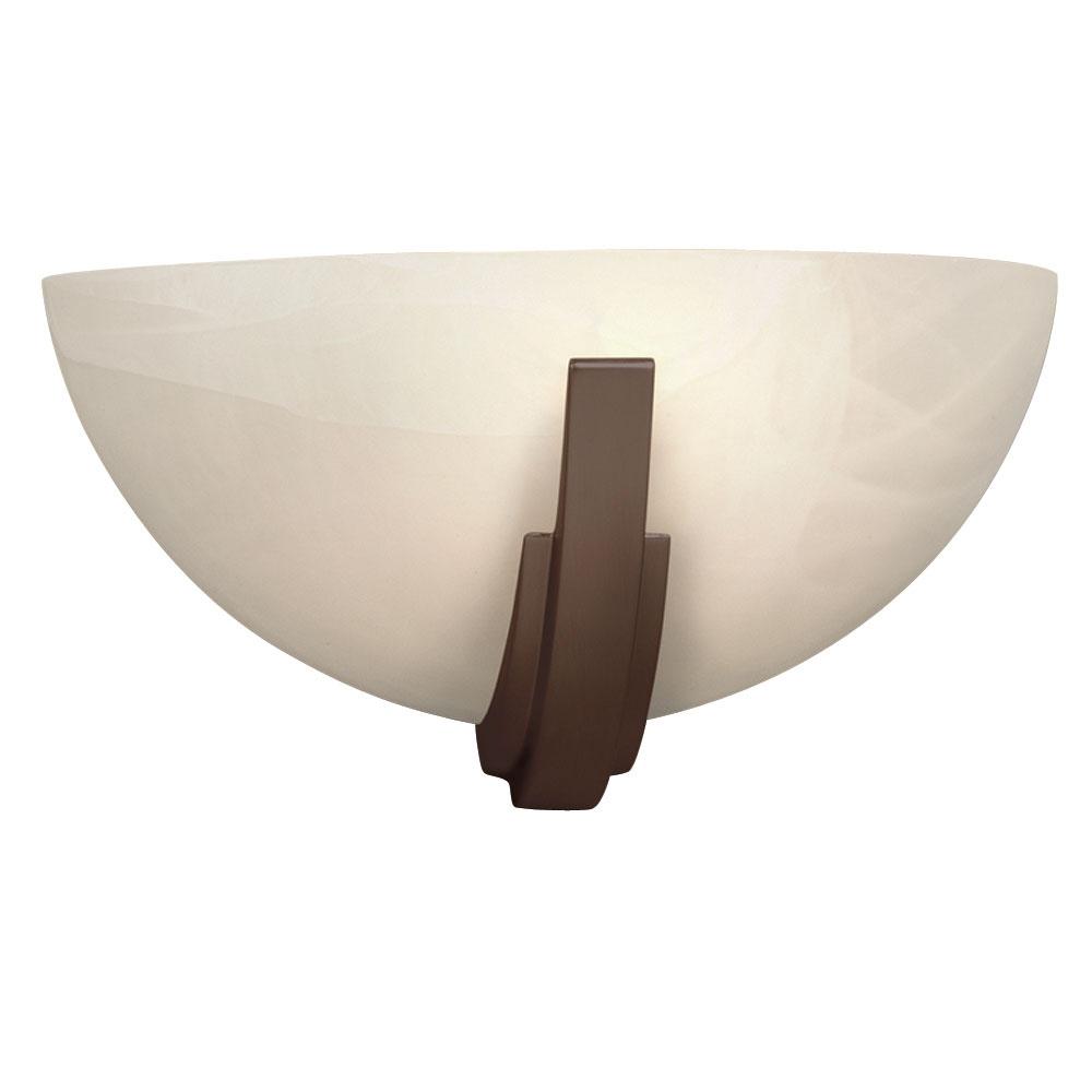 Wall Sconce - in Oil Rubbed Bronze finish with Marbled Glass