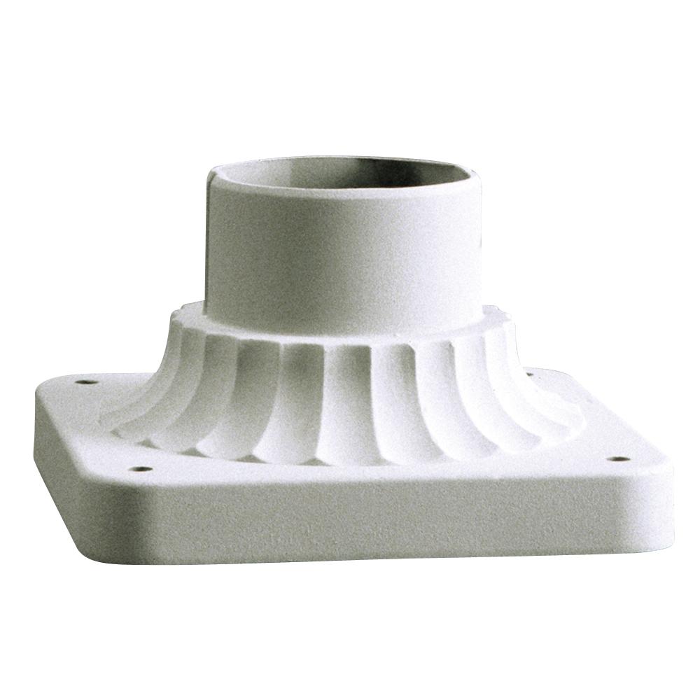 Outdoor Cast Aluminum Column Adapter - White